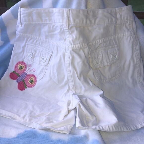 GIRLS size 14 white Lands End shorts - Picture 3 of 5